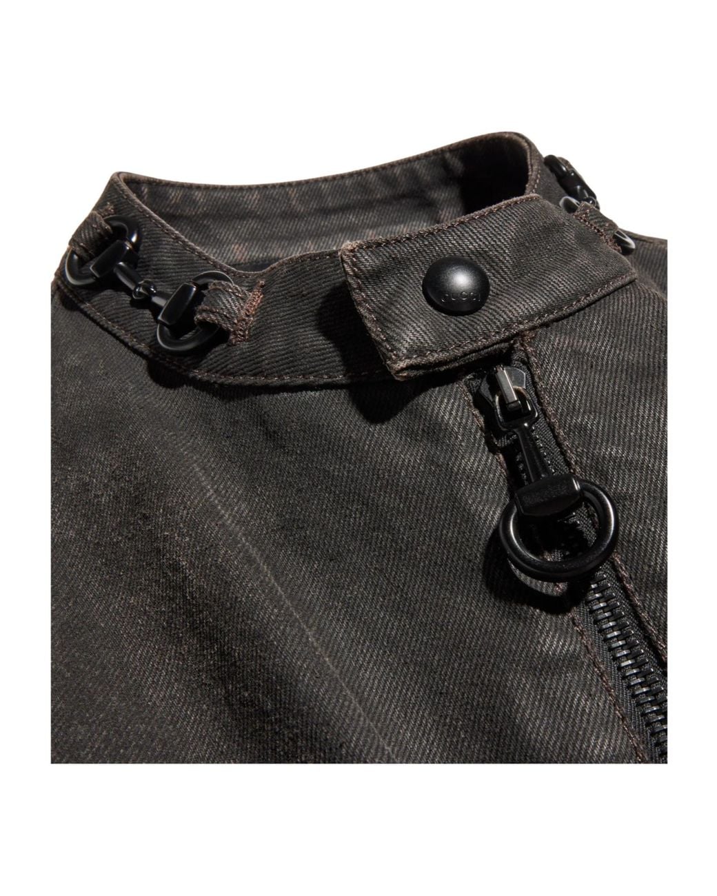 Gucci Gray Horsebit Denim Jacket for men