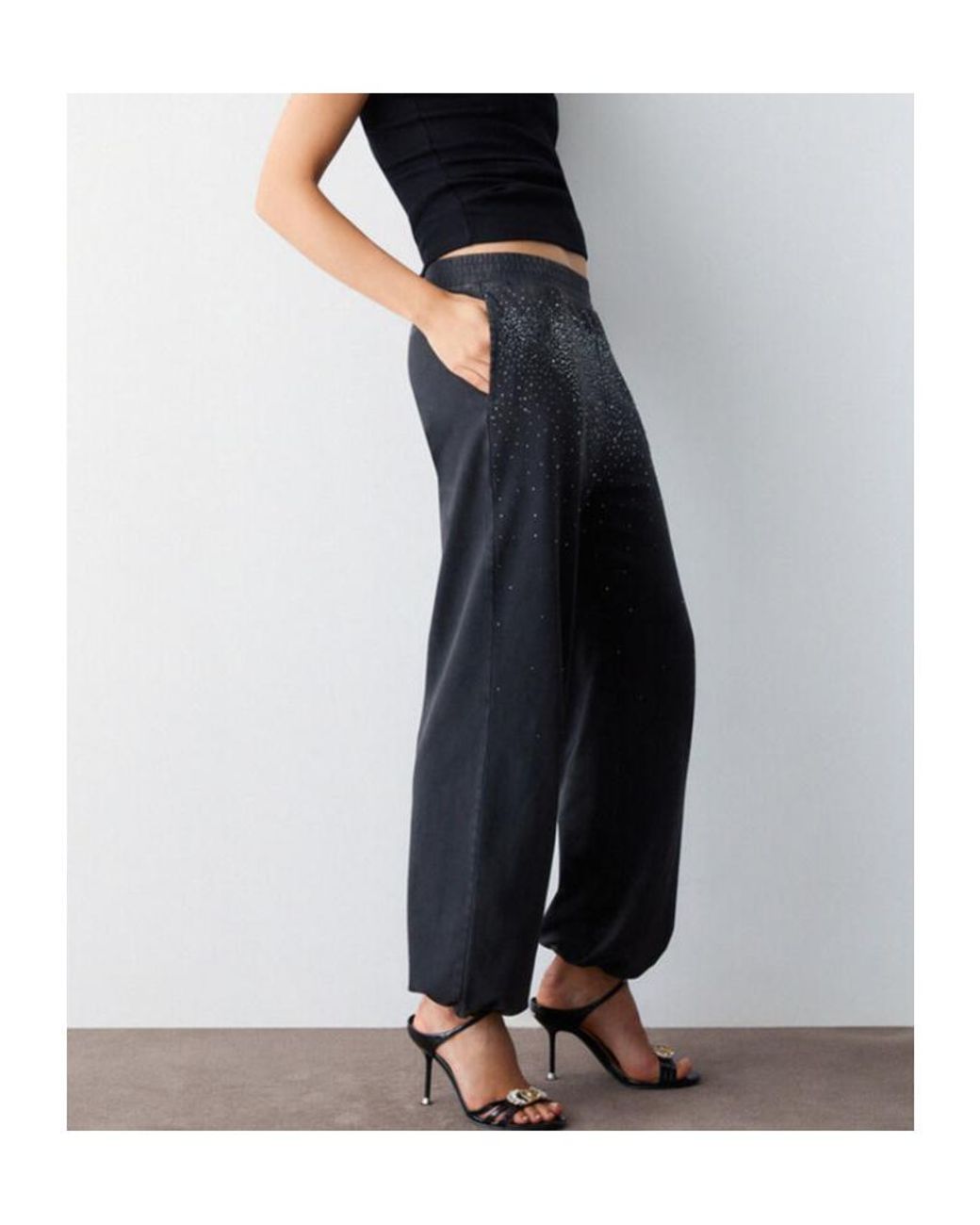 Liu Jo Blue Embellished Trousers