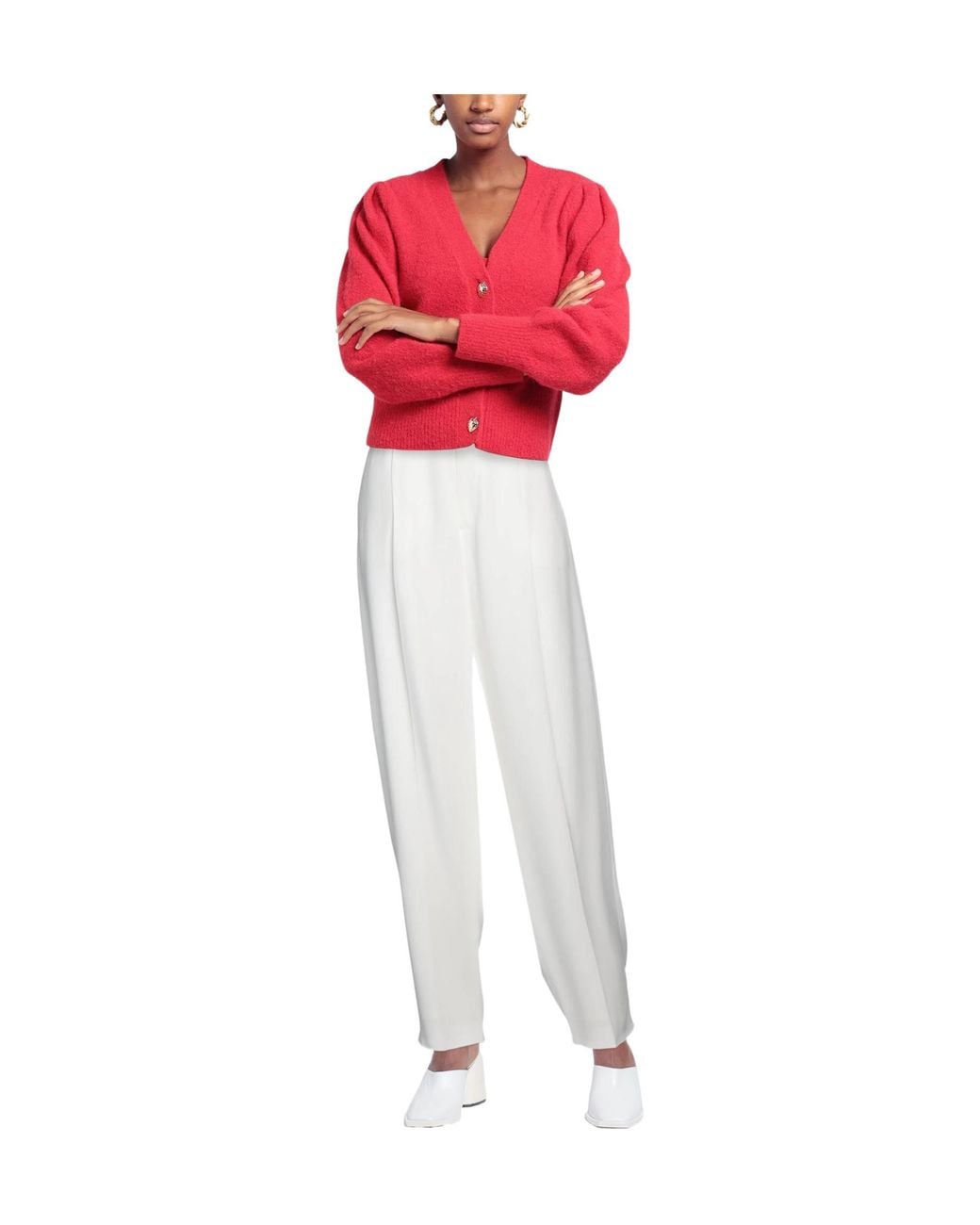 Marni White Slim-Fit Trousers