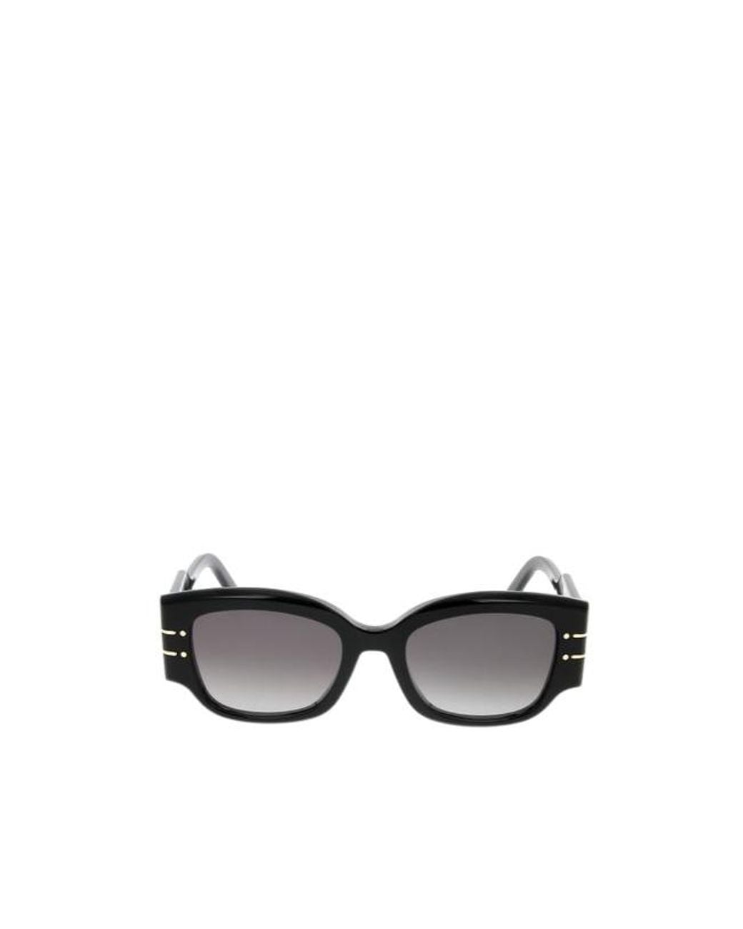 Dior White Eyewear Signature S13I Rectangle-Frame Sunglasses
