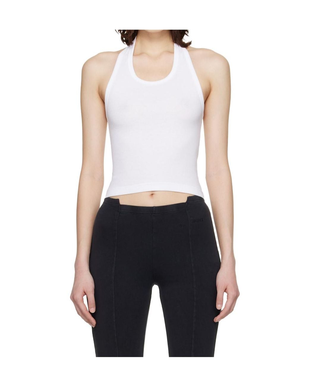 Vetements Blue Halter Neck Top