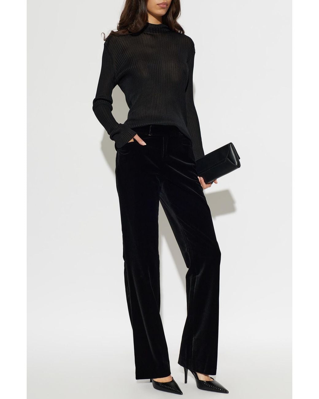 Balmain Black Long-Sleeved Top