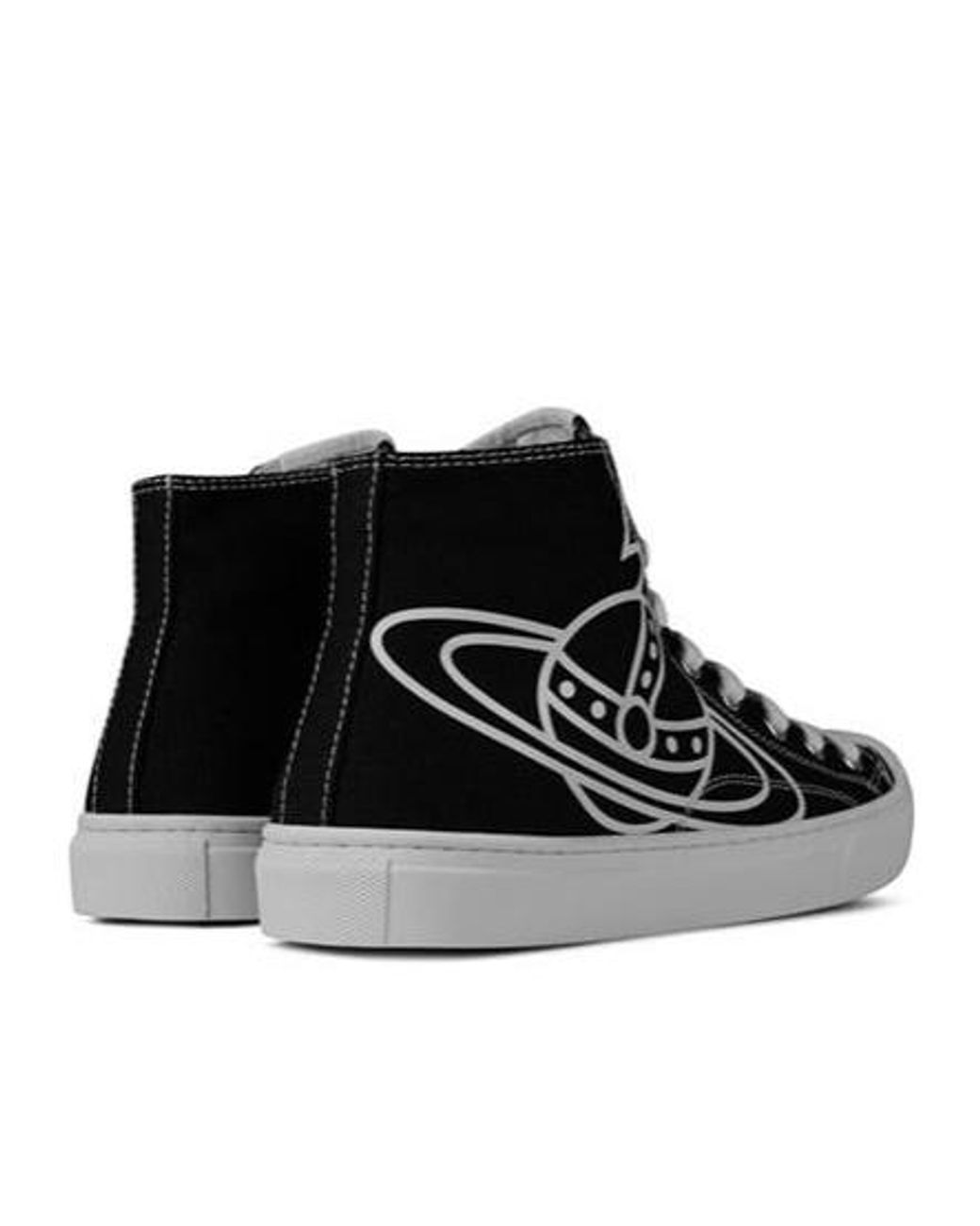 Vivienne Westwood Black Graphic High-Top Sneakers