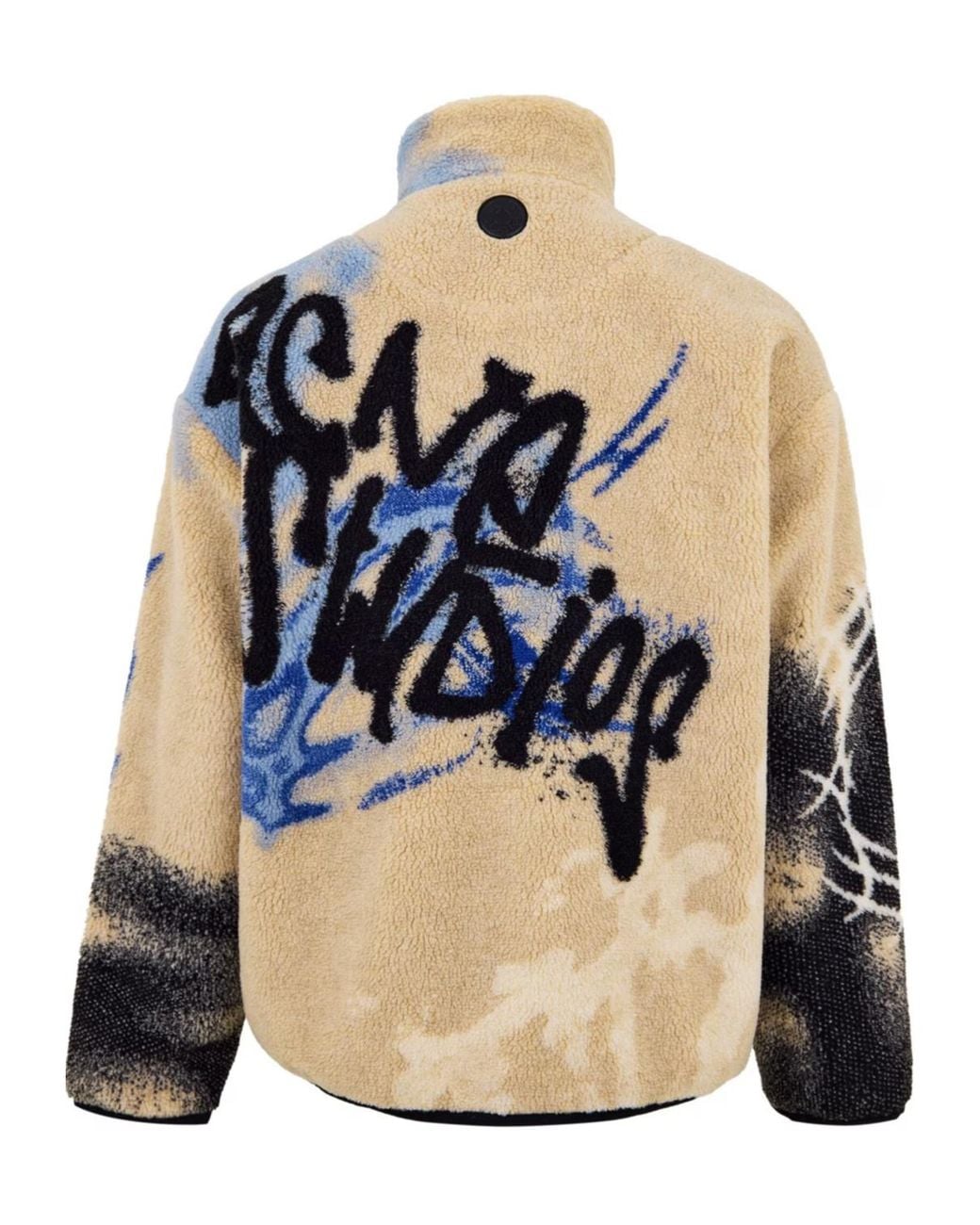 Acne Blue Teddy Jacquard Casual Jacket for men