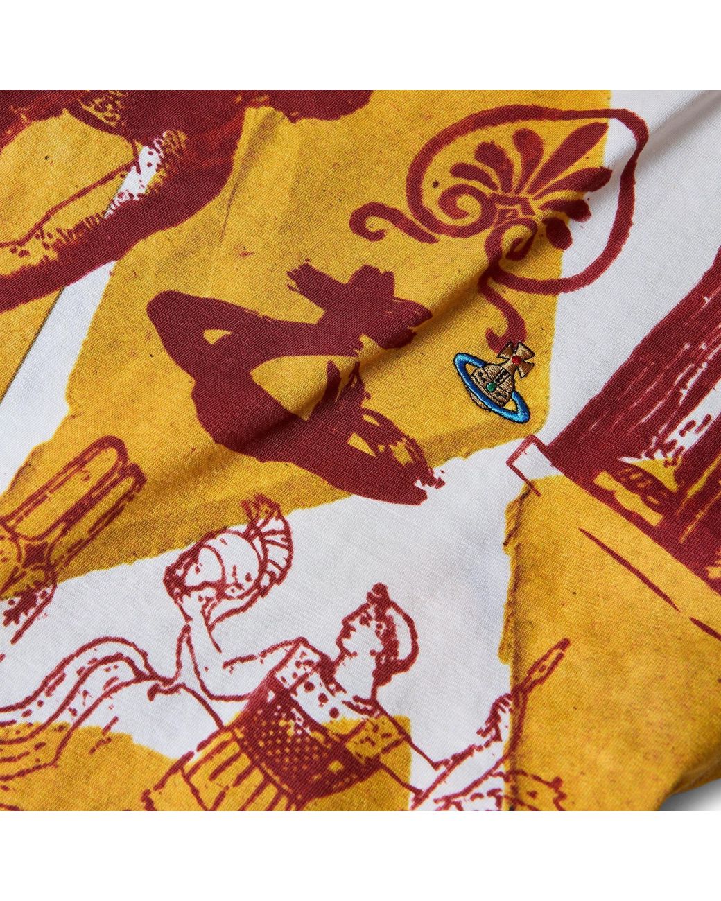 Vivienne Westwood Orange Sleeveless Polo Top