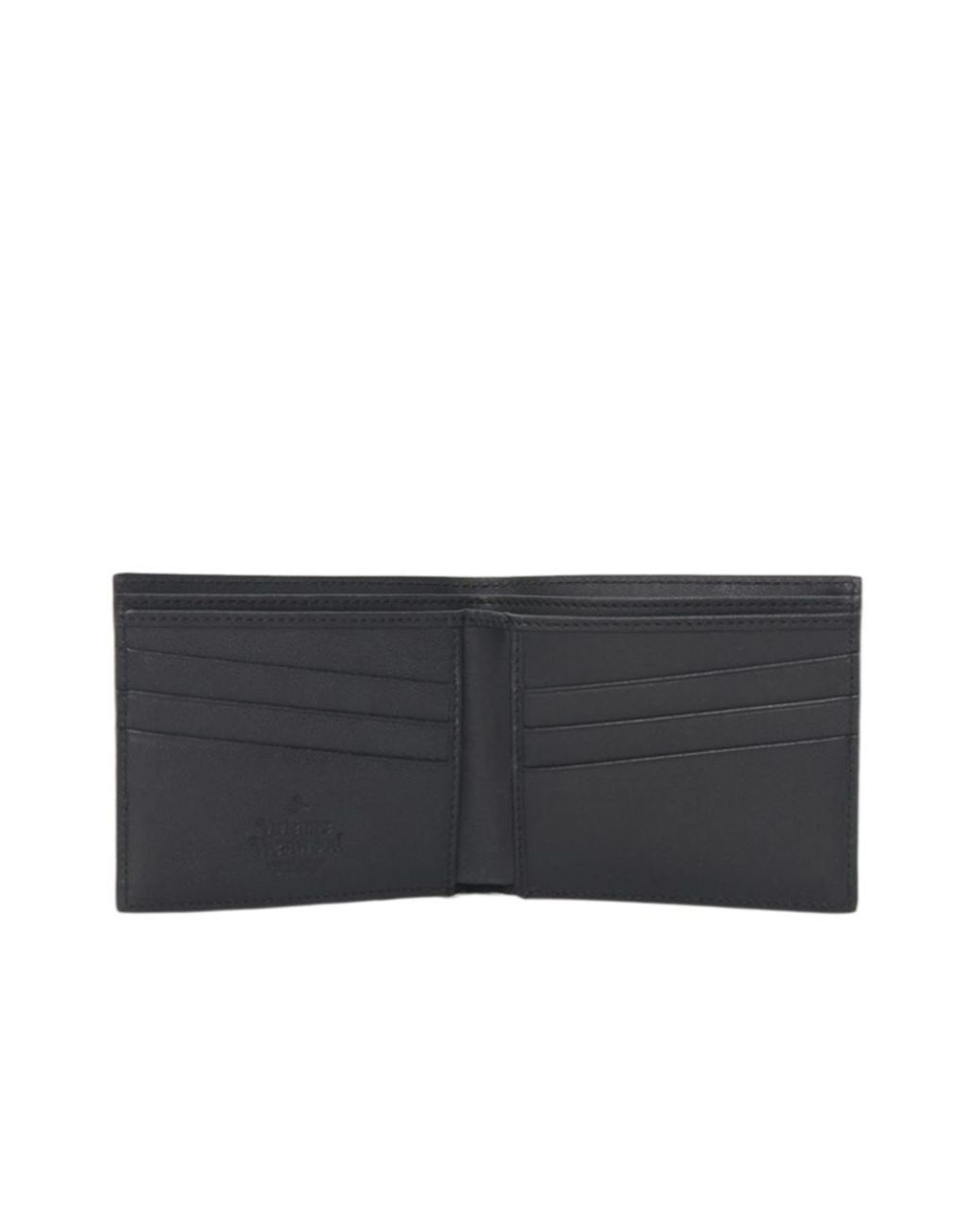 Vivienne Westwood Blue Orb Plaque Bi-Fold Wallet for men