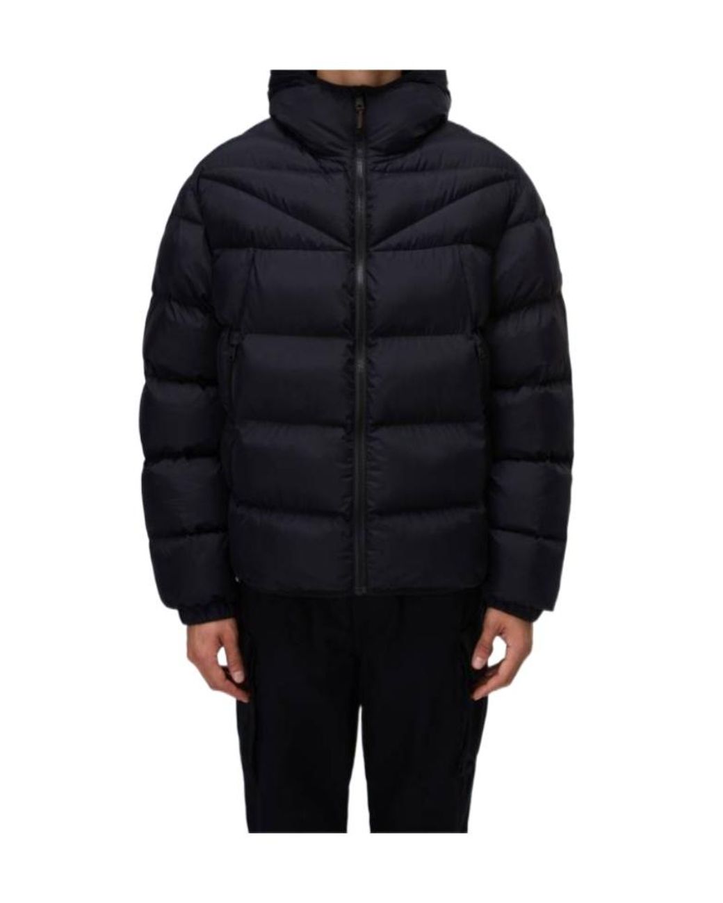 Napapijri Blue Hooded Padded Jacket for men