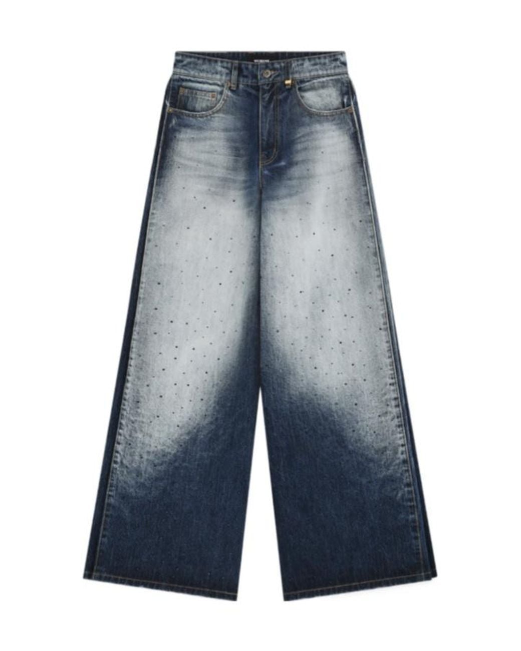 we11done Blue Belt Loops Casual Pants