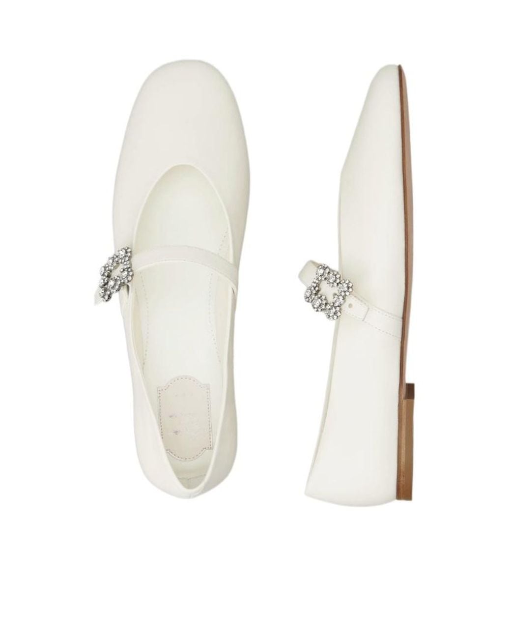 Roger Vivier White Efflorescence Mary Janes