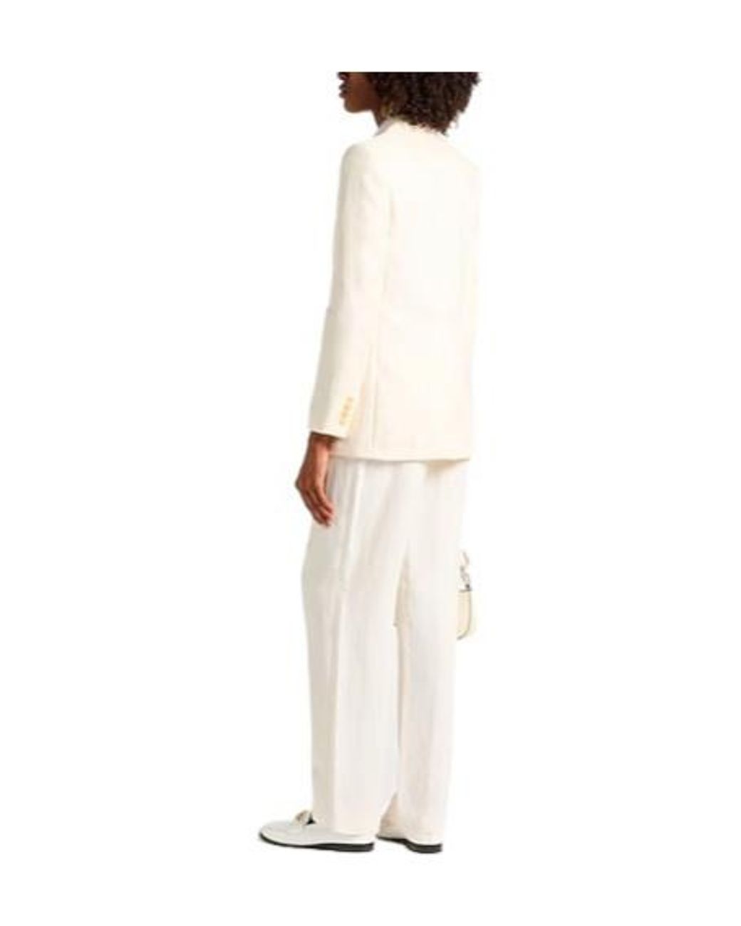 Max Mara White Simple And Tailored Suit Jacket