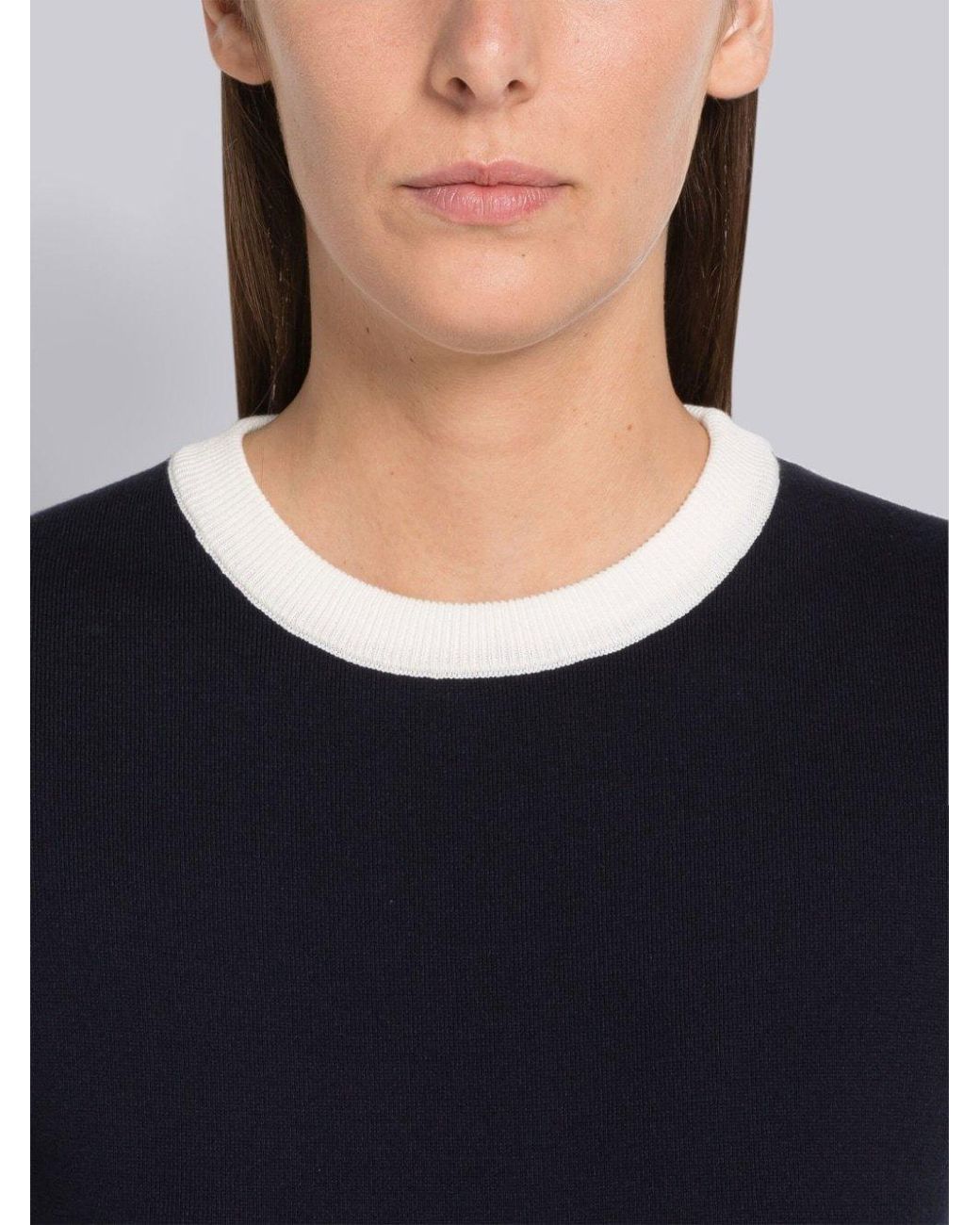 Thom Browne Black Hector Embroidered Mini Dress
