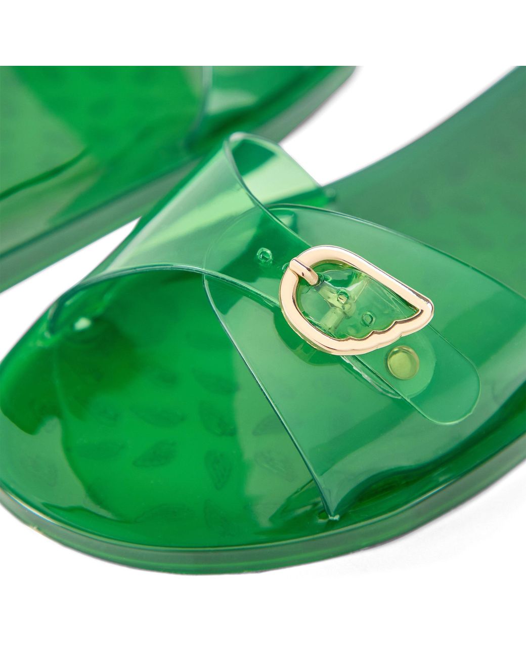 Ancient Greek Sandals Green Lightweight Jelly Shoes