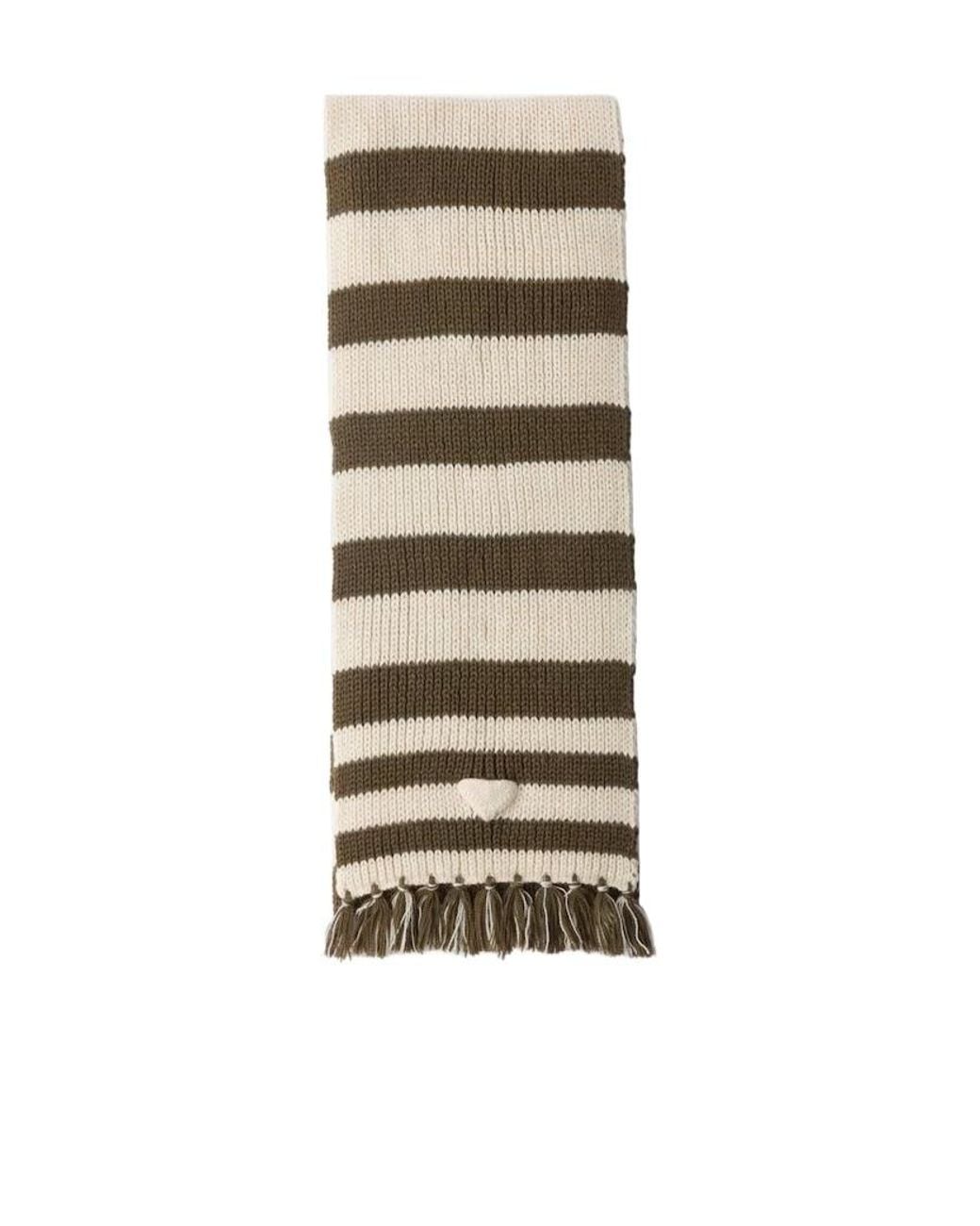 Prada Natural Alpaca Wool Scarf