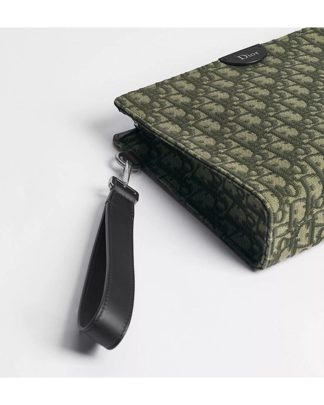 Dior Green A5 Triangle Pouch for men