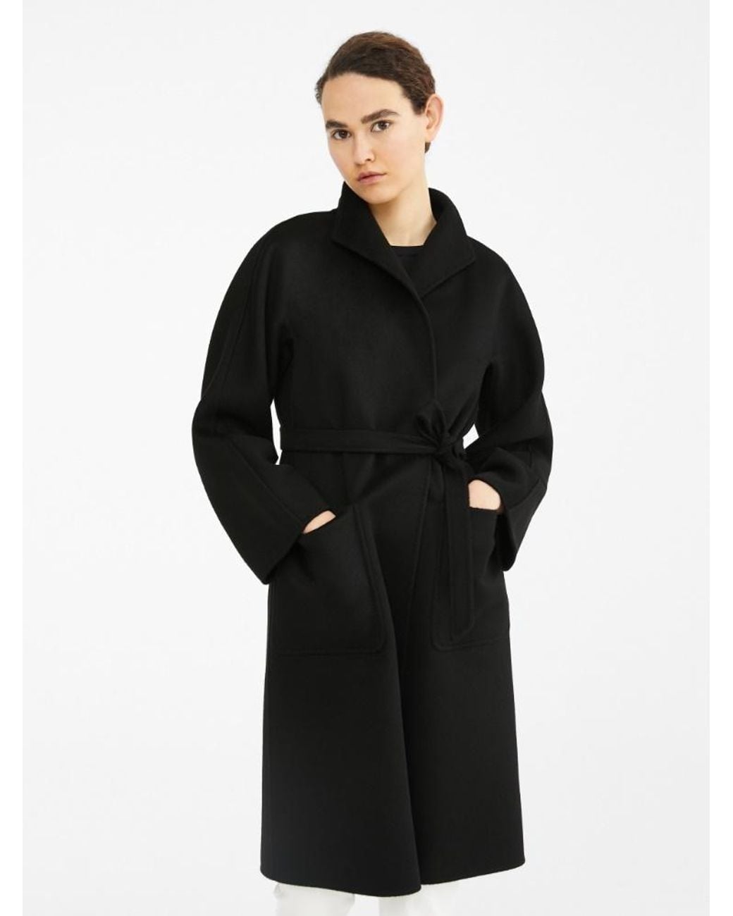 Max Mara Black Belted Coat