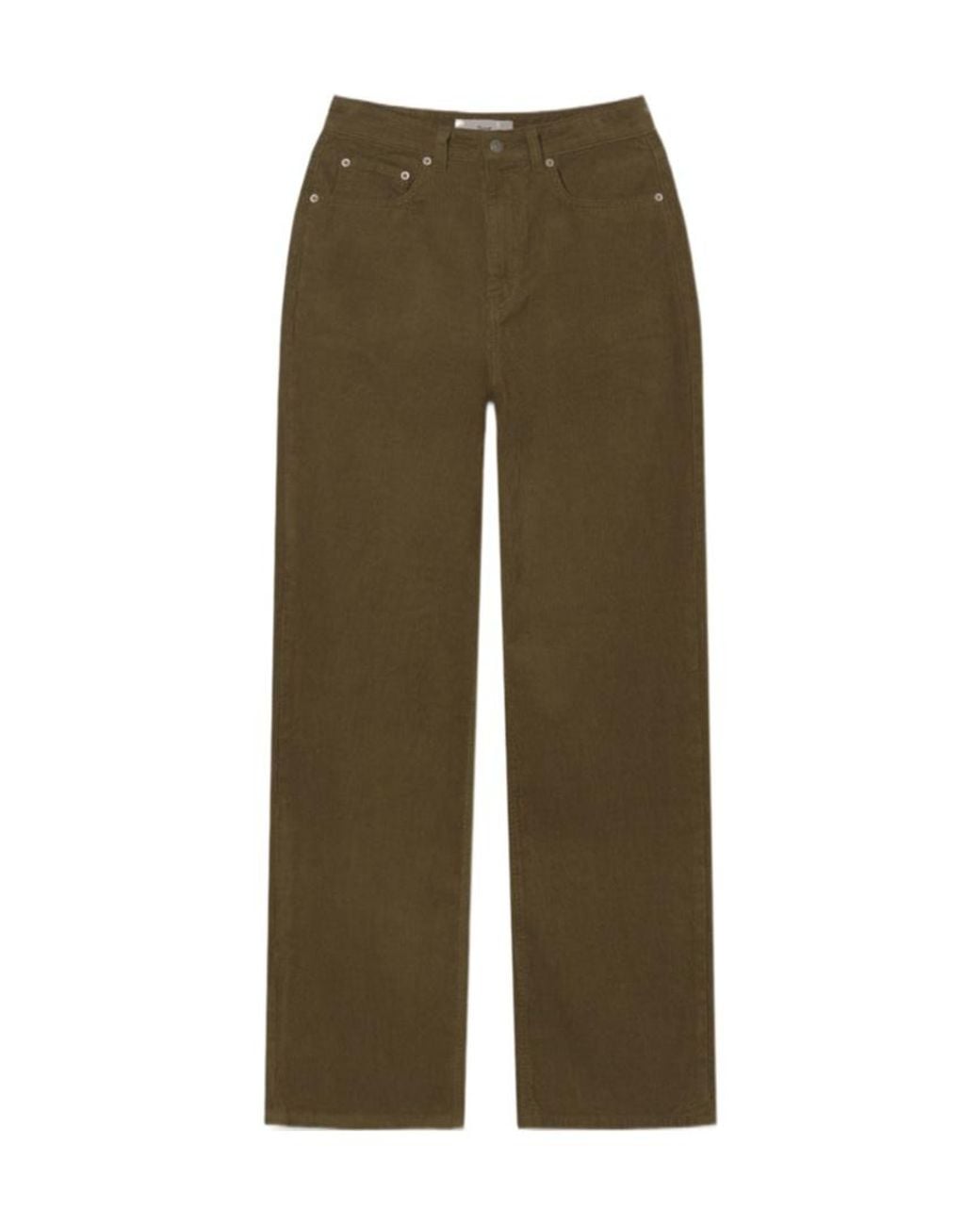 DUNST Green Casual Trousers With Belt Loops