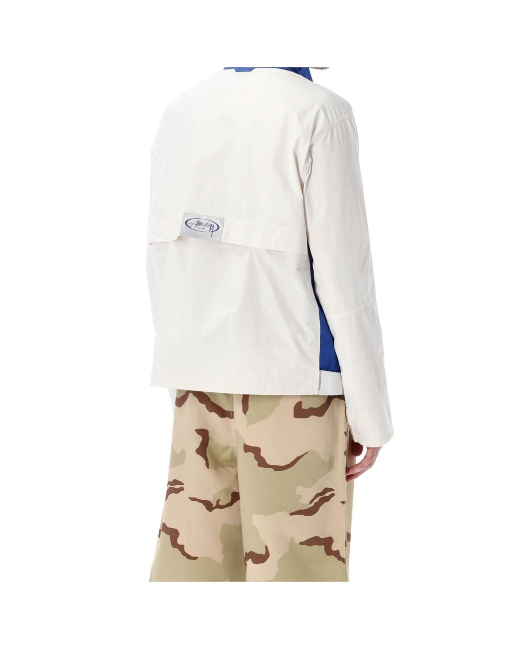 Stussy Blue Stüssy Logo High-Neck Jacket for men