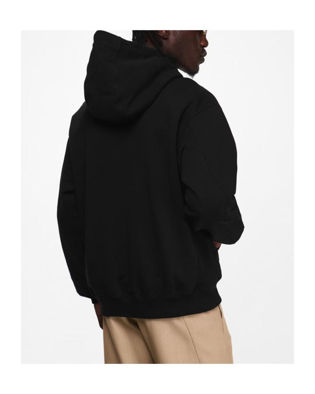 Casablanca Black Logo Appliqué Hoodie for men