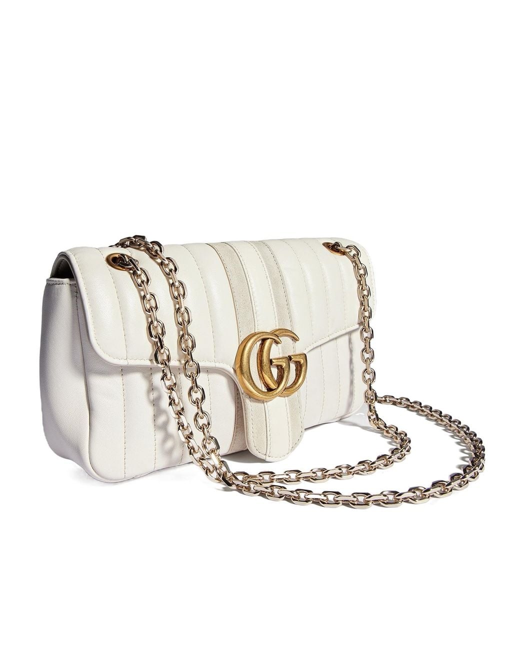 Gucci Natural Jetset Gg Marmont Medium Shoulder Bag