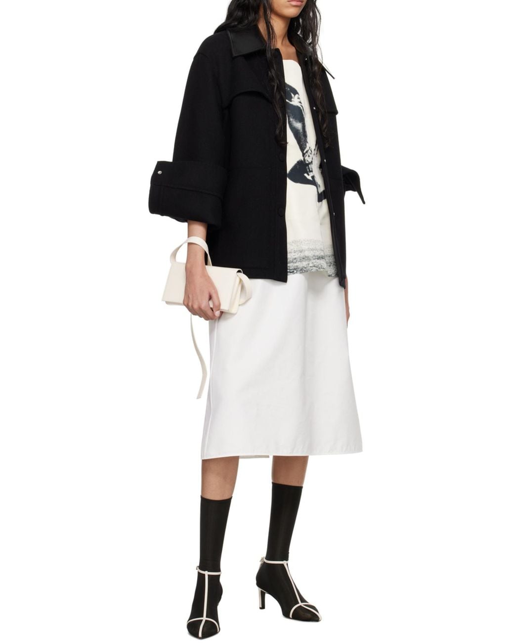Jil Sander Black Long-Sleeved Overshirt