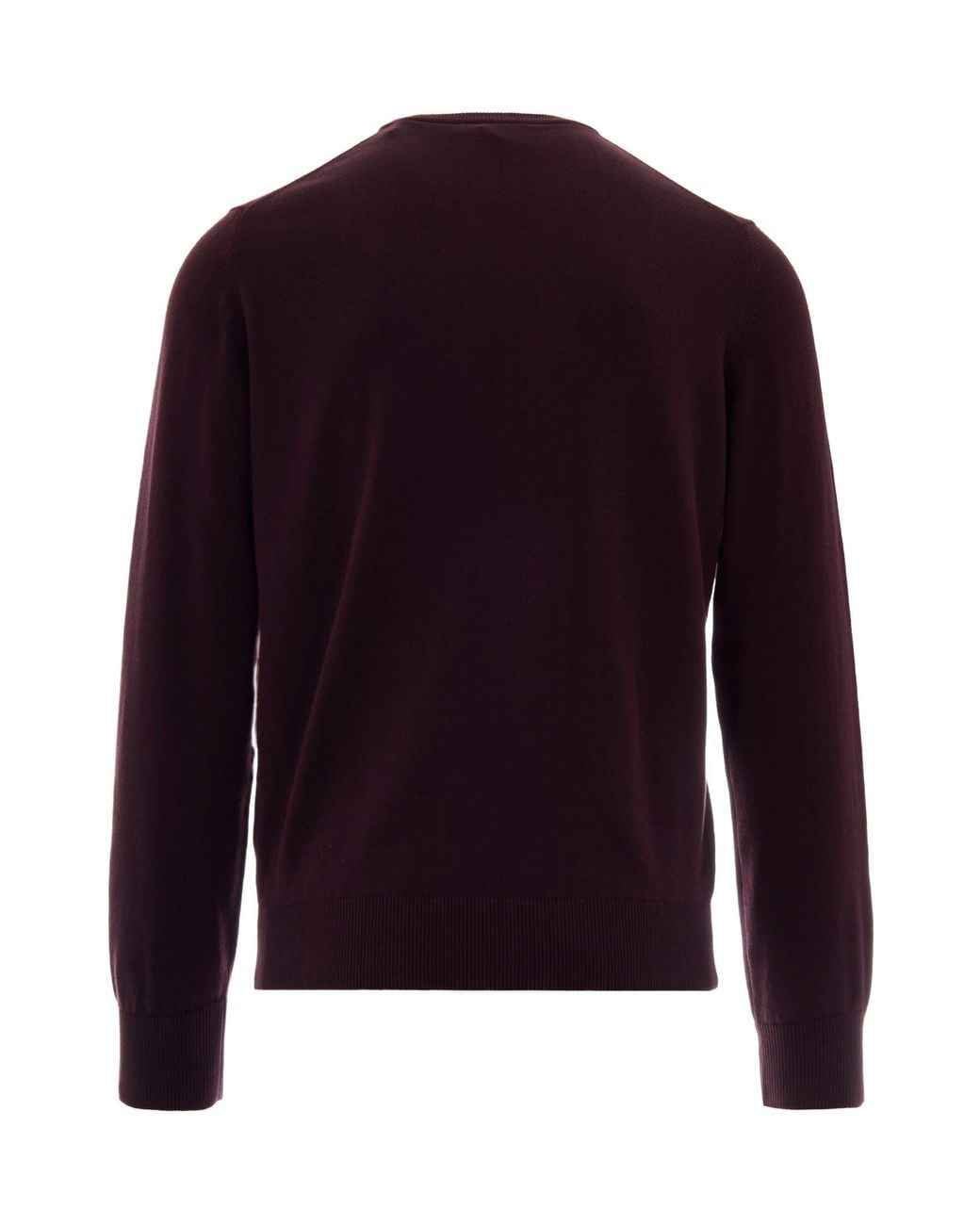 Lacoste Purple Logo Crew Neck Sweater for men