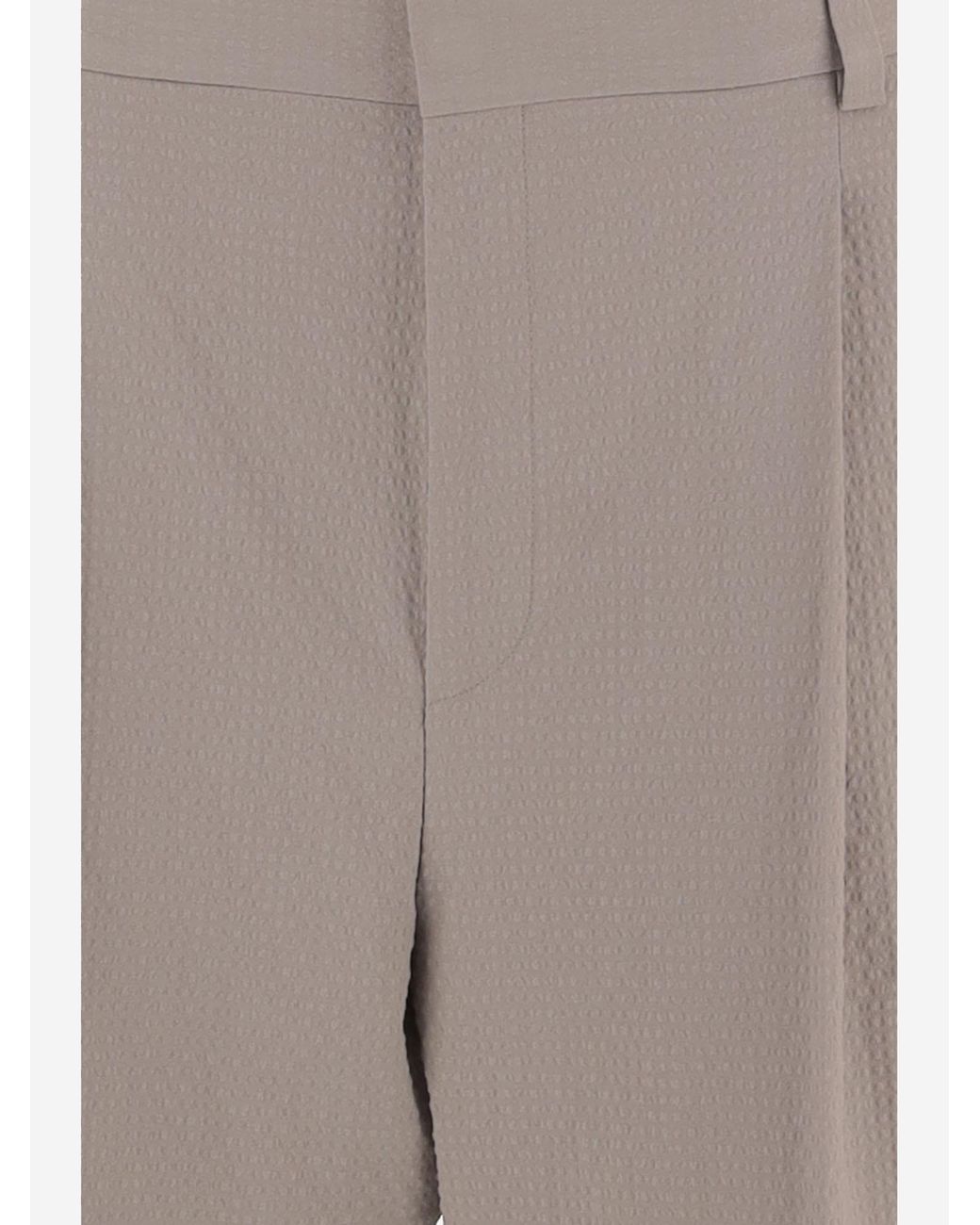 Boss Gray Tailored Pleated Shorts for men