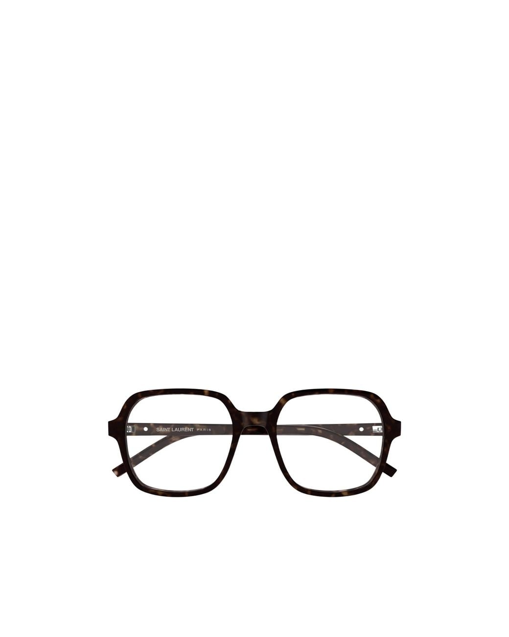 Saint Laurent White Full-Frame Non-Prescription Glasses