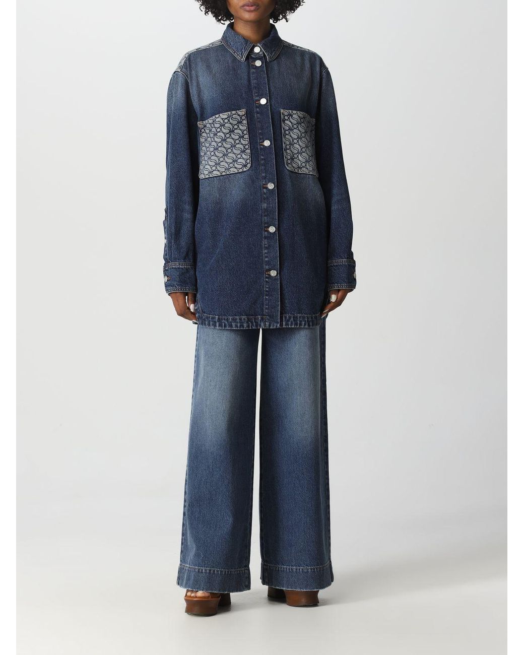 Stella McCartney Blue S-wave Jeans