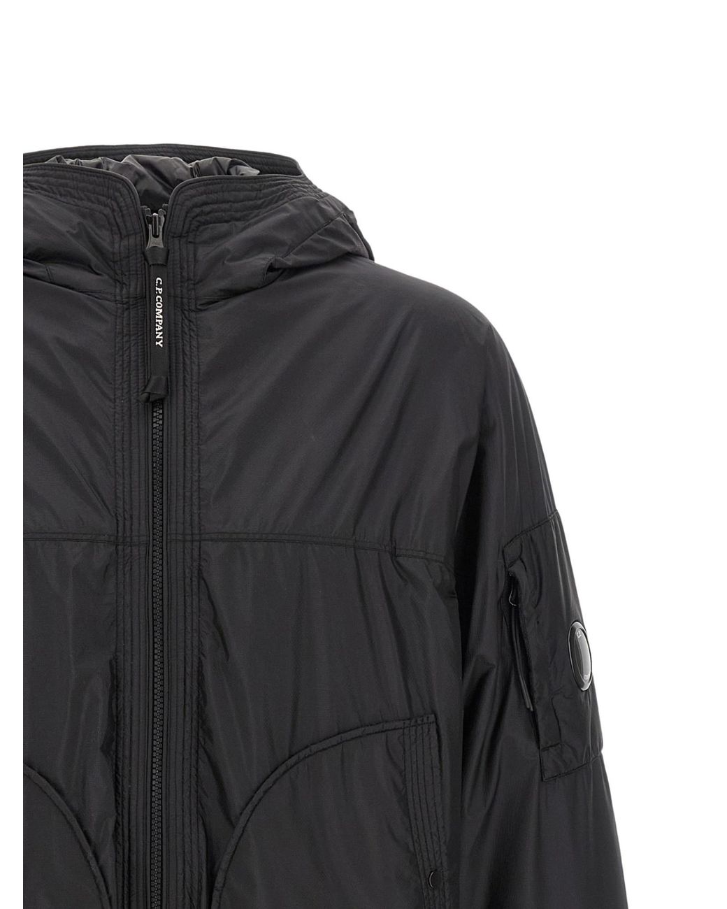 C P Company Black Nada Shield Jacket for men