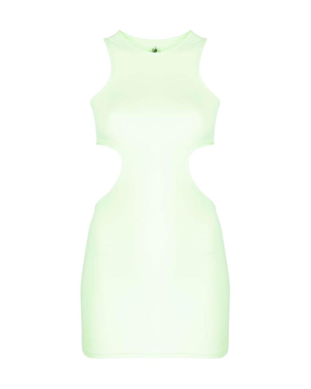 Reina Olga Green Cut-Out Sleeveless Minidress