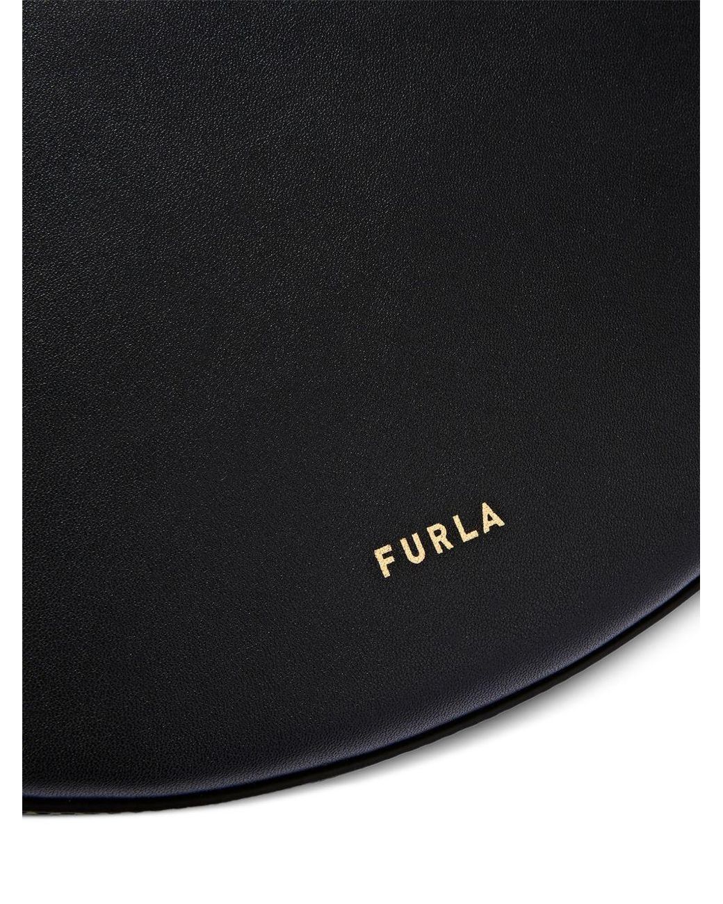 Furla Black Letter Logo Shoulder Bag