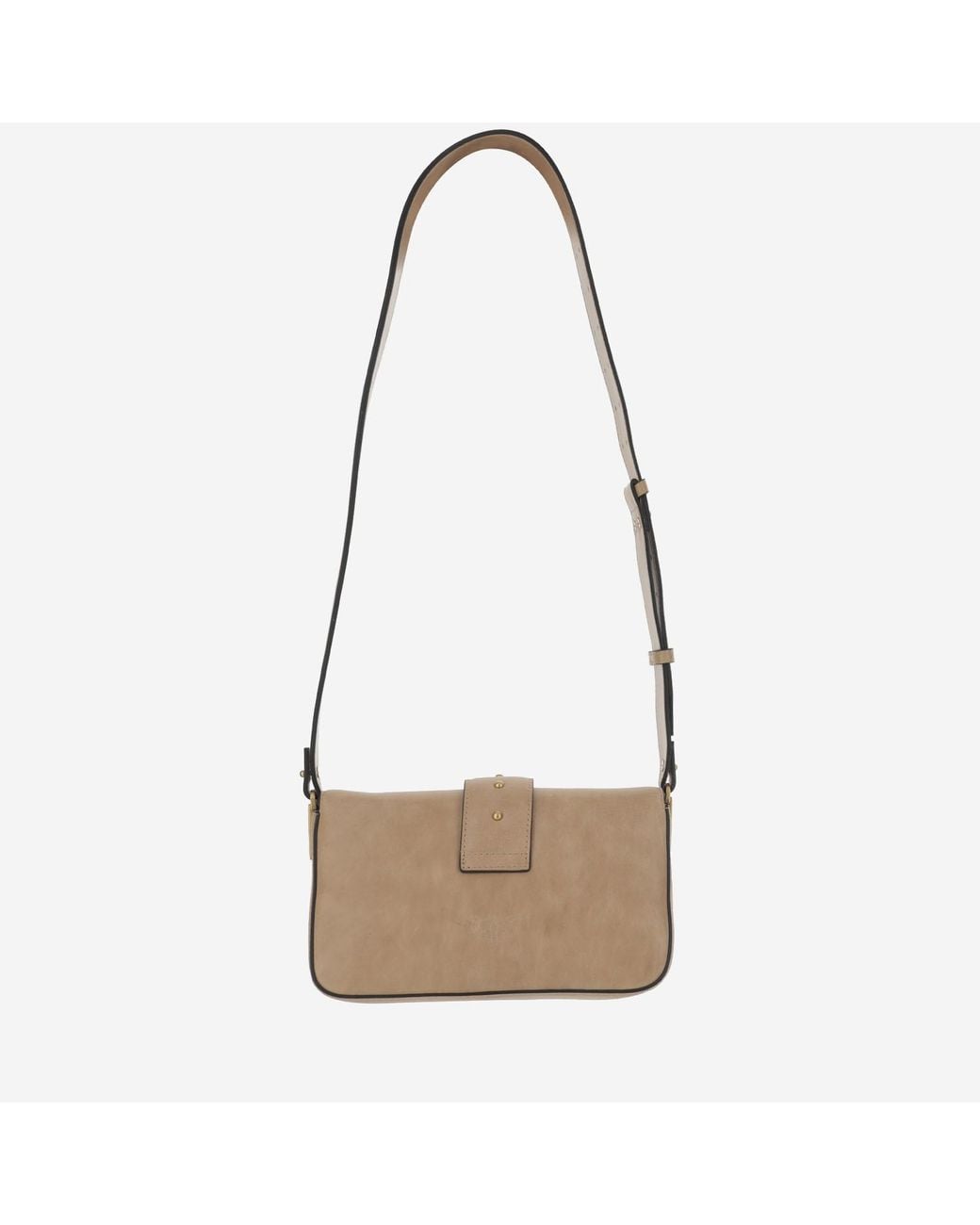 Pinko White Love One Logo Plaque Crossbody Bag