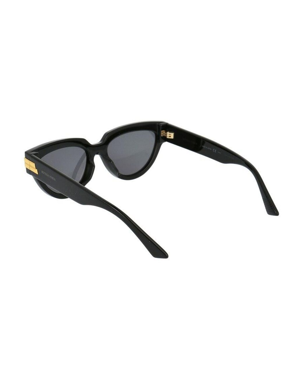 Bottega Veneta White Eyewear Cat Eye Sunglasses