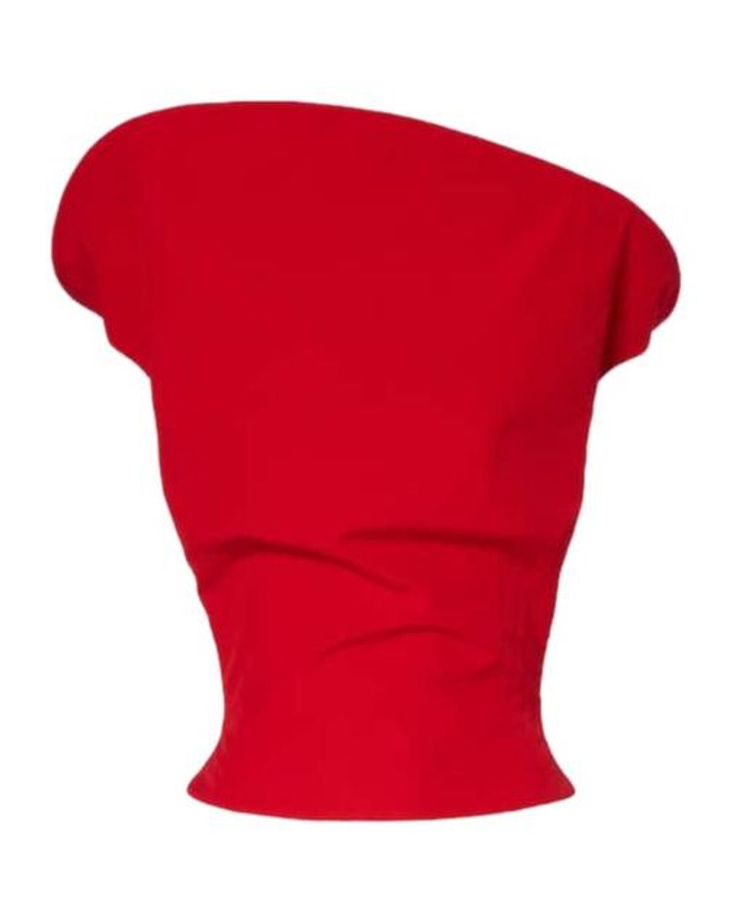 Magda Butrym Red Asymmetrical Top