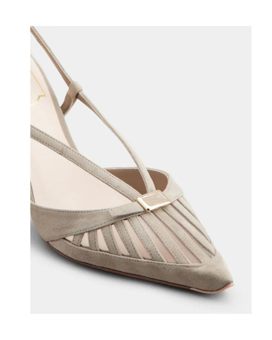 Roger Vivier Metallic Virgule D'Orsay Pumps