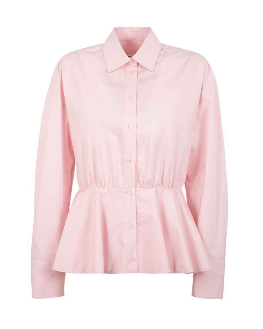 MSGM Pink Peplum Shirt