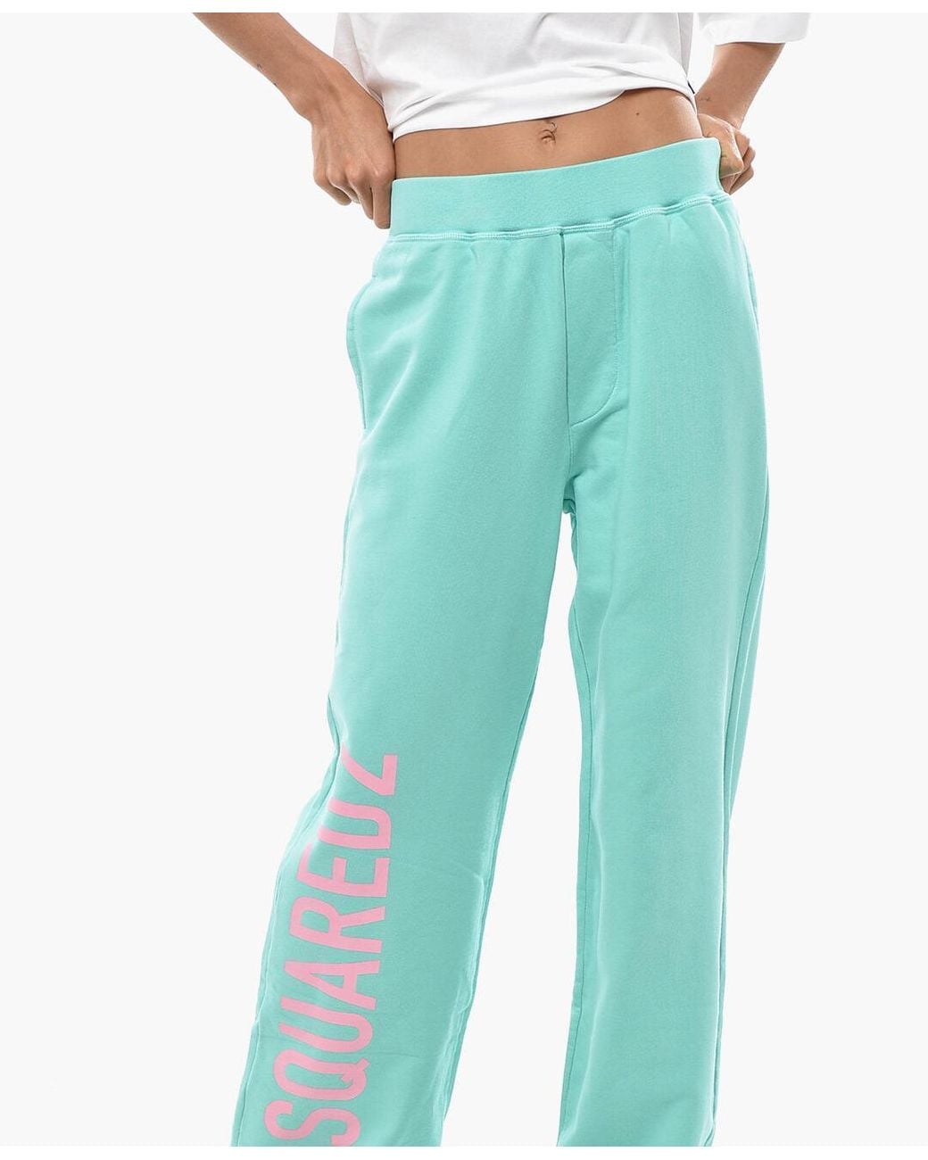 DSquared² Blue Printed Logo Joggers