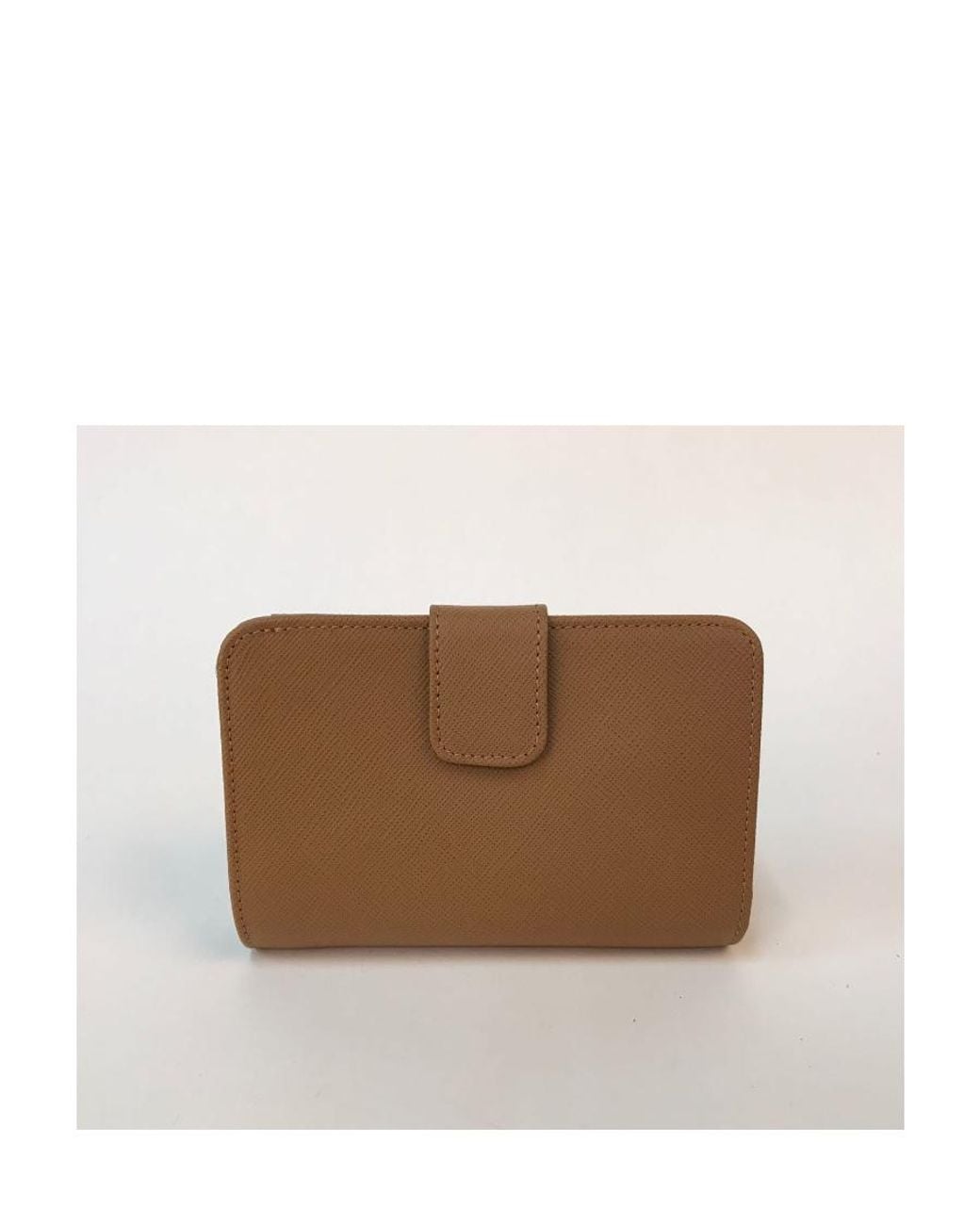 Prada Brown Logo Embossed Wallet