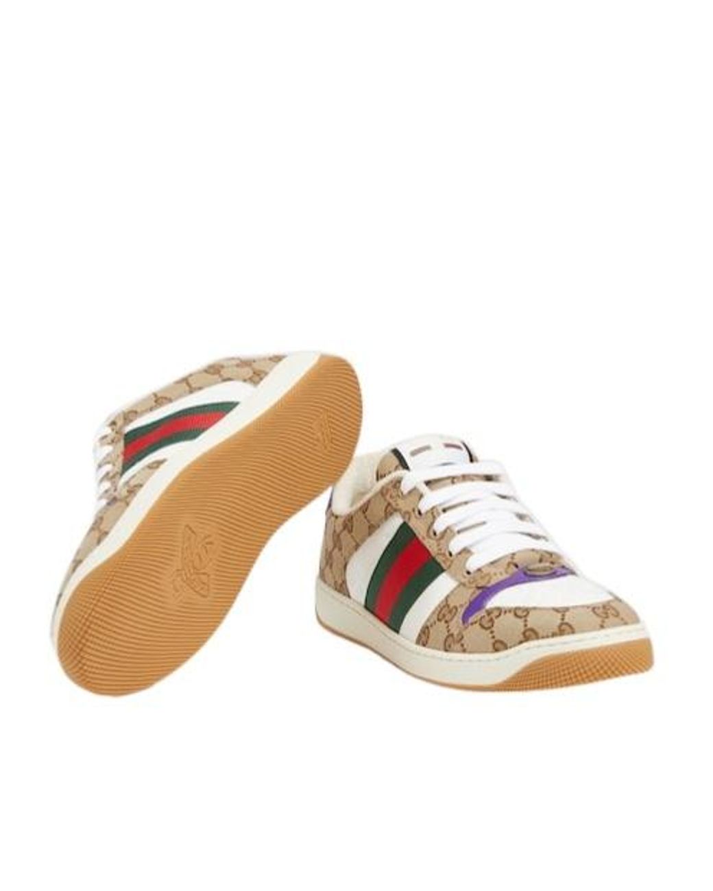 Gucci Brown Screener Sneakers for men