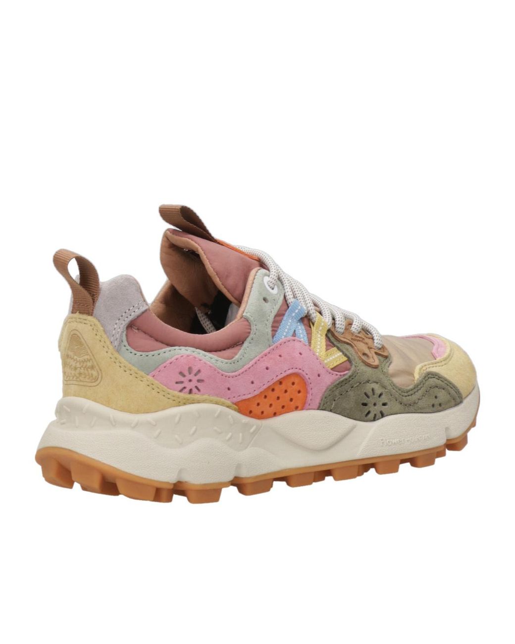 Flower Mountain Pink Laced Sneakers