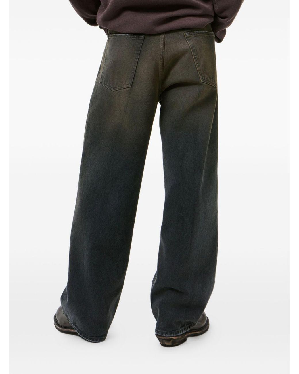 Our Legacy Gray Vast Cut Distressed Jeans for men