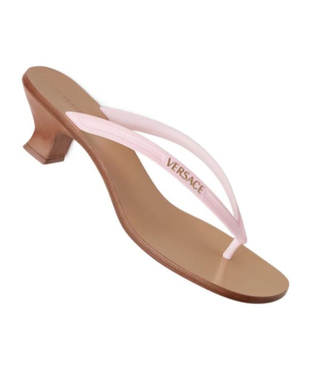 Versace Pink Sophie Thong Sandals