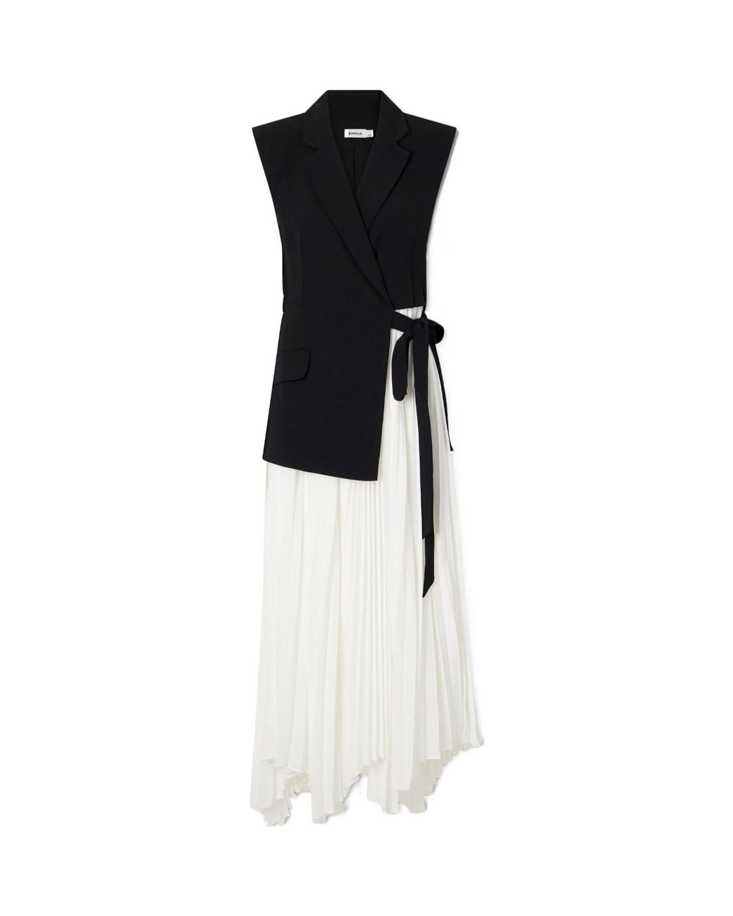 Jonathan Simkhai Black Helena Combo Blazer Midi Dress