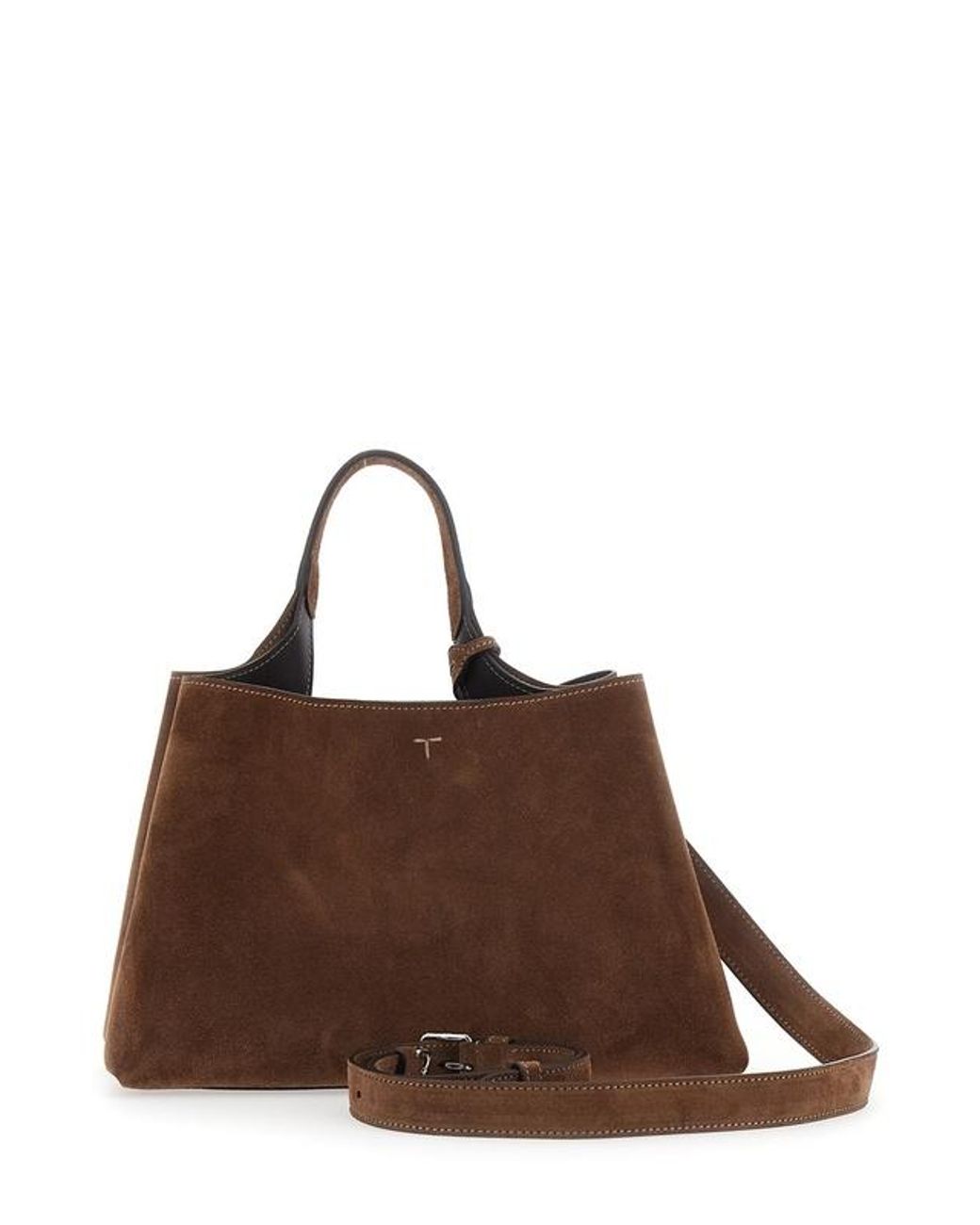 Tod's Brown T Logo Shoulder Bag