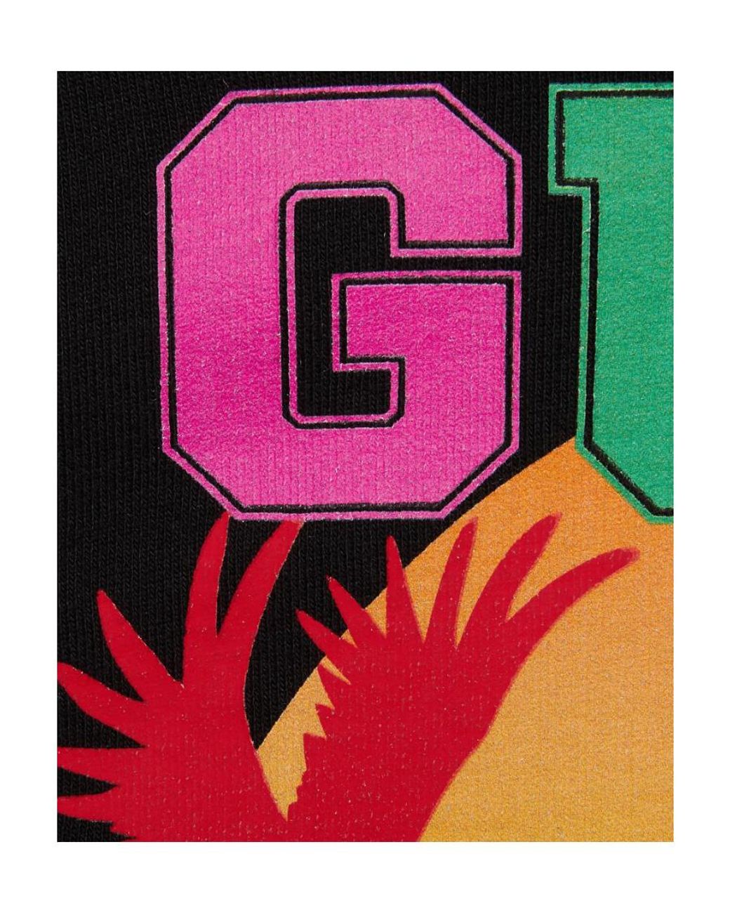 Gucci Black Removable-Sleeve Sunset-Print Hoodie for men