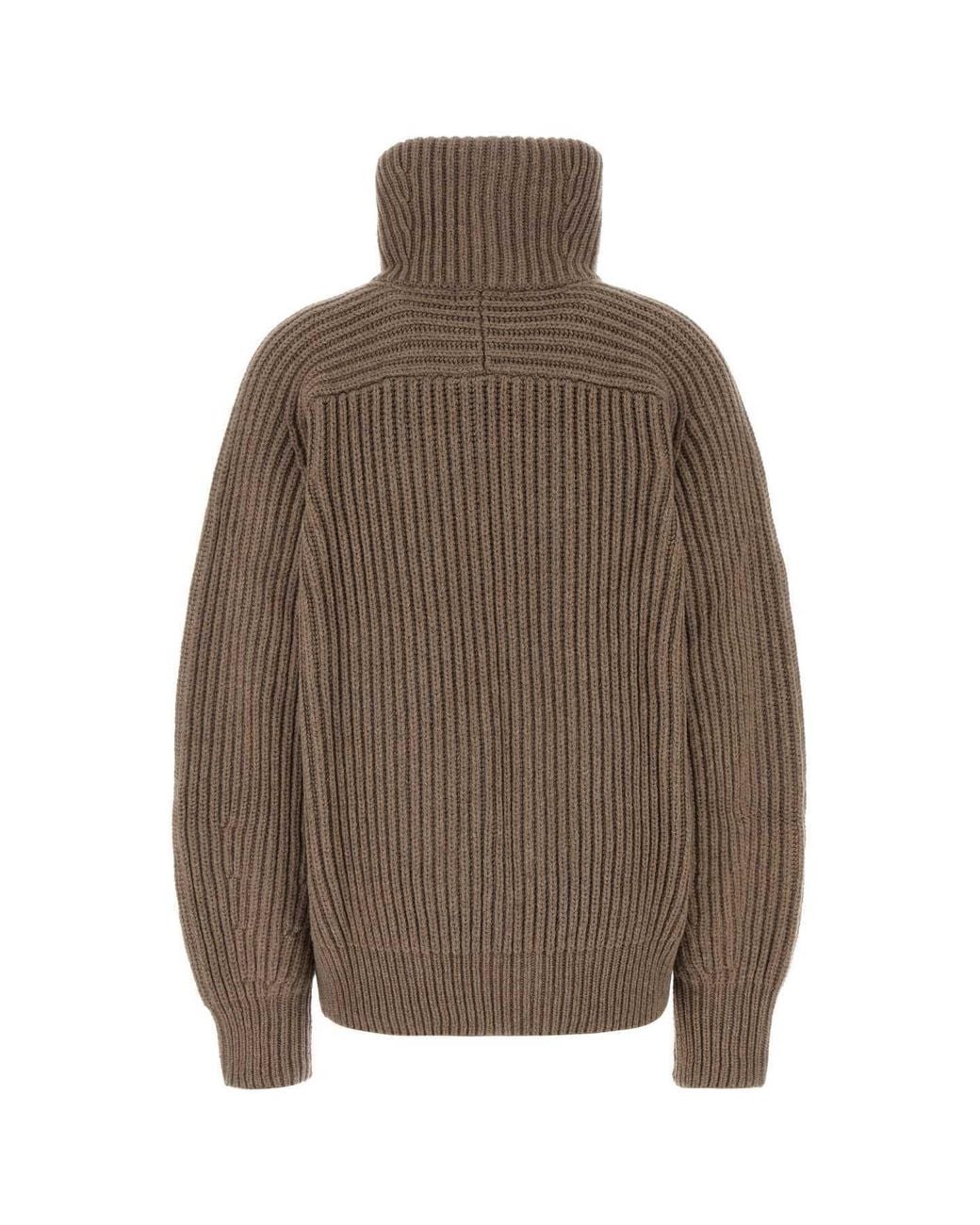 Soeur Brown Jasper Ribbed-Knit Cardigan