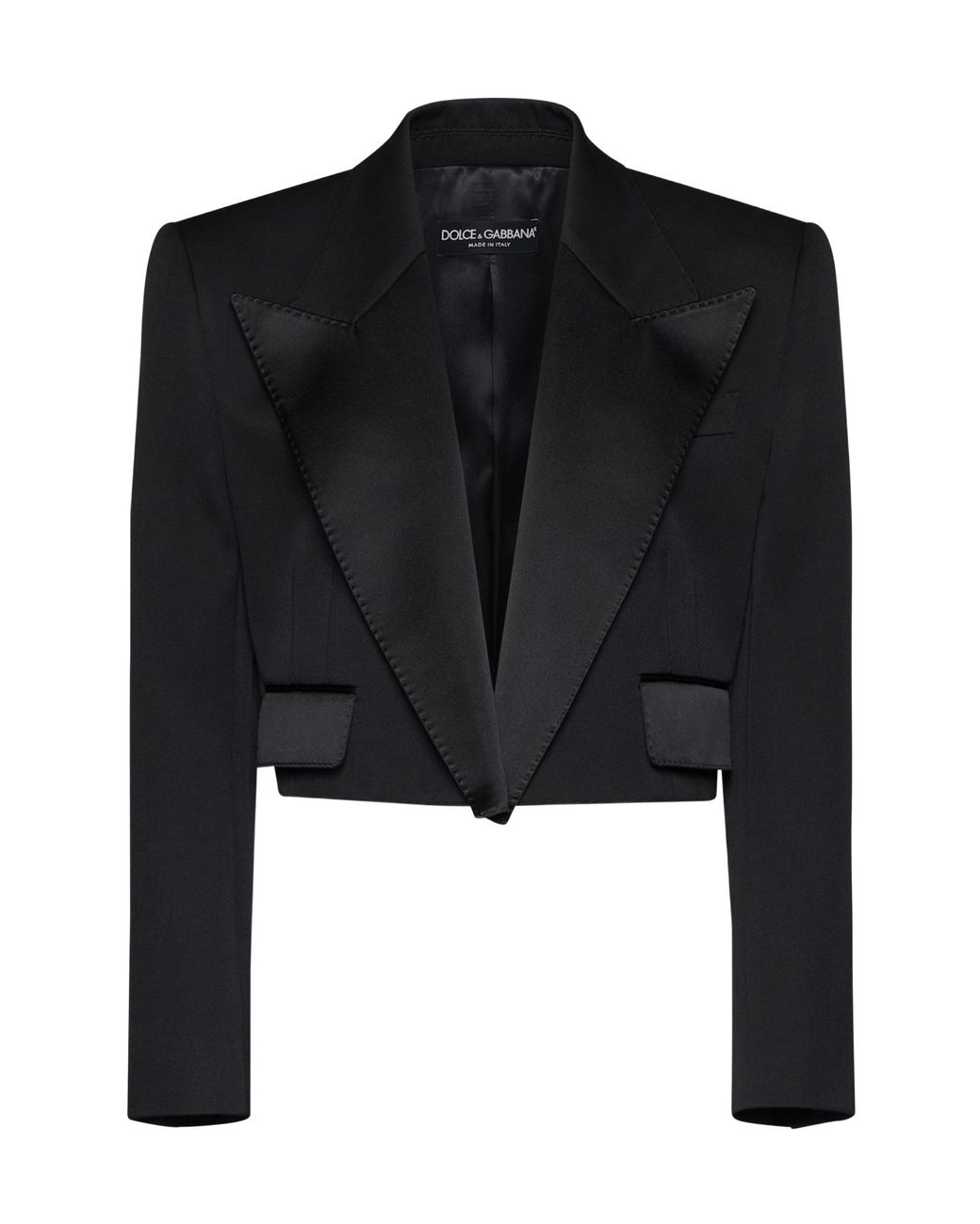 Dolce & Gabbana Black Cropped Jacket