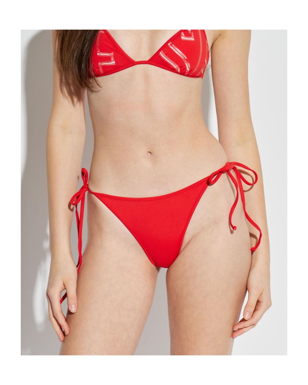 DIESEL Red Taylor D Core Swimsuit Bottoms