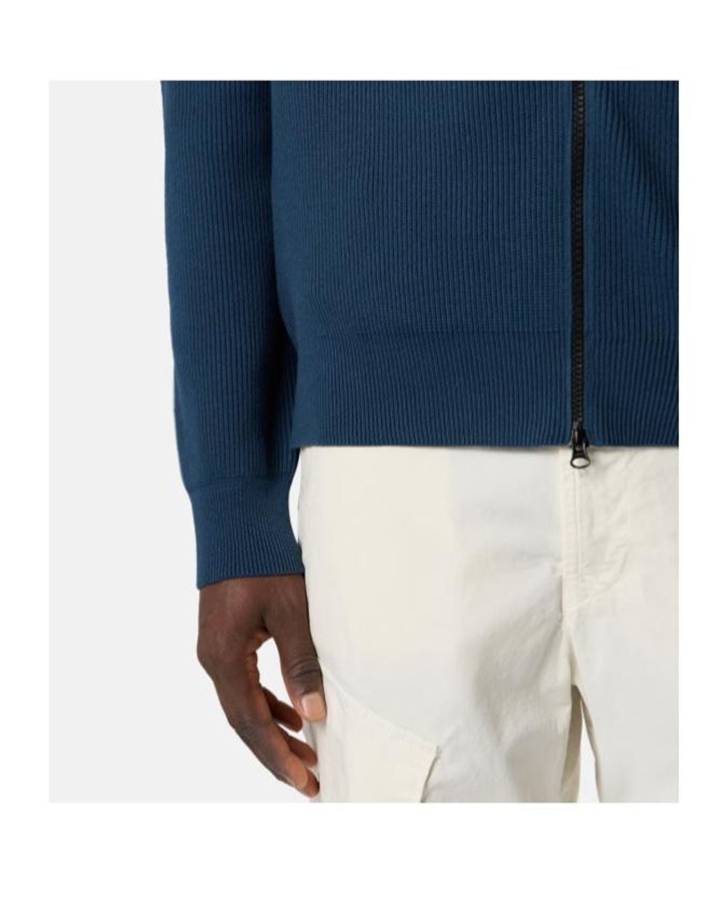 Stone Island Blue Regular-Fit Zip-Up Jumper for men