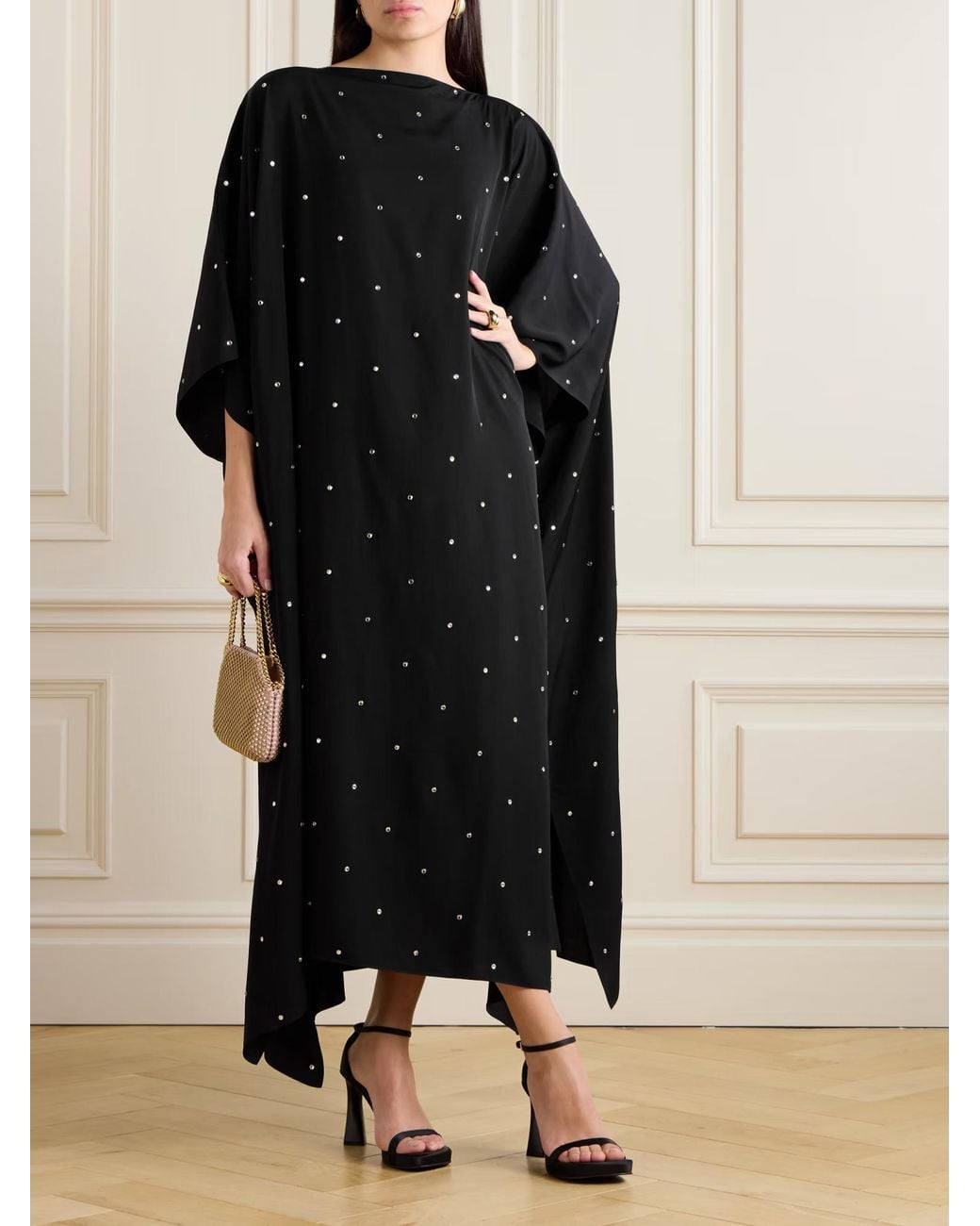 Stella McCartney Black Crystal-Embellished Dress
